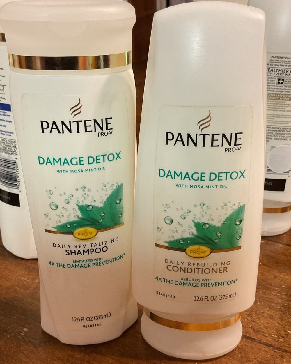 Pantene Pro-V Damage Detox Daily Rebuilding Shampoo & Conditioner 12.6 Fl Oz